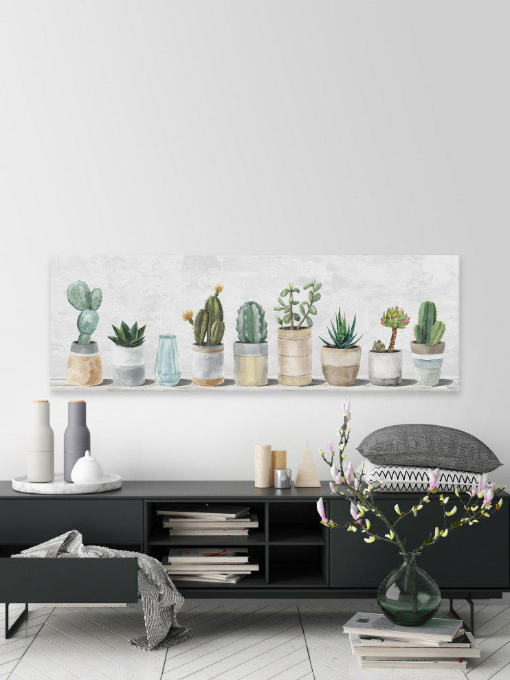 "Just Another Succulent" Painting Print on Wrapped Canvas