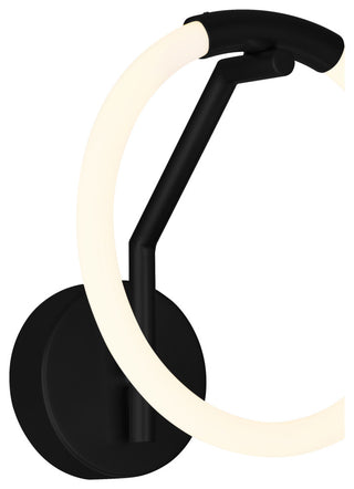 Hoops 1 Light LED Wall Sconce With Black Finish