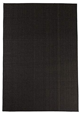 Outdoor Collection Accent Area Rug - Bacteria Resistant Rug, Black, 7'10"x10'