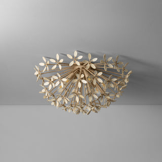 Corbett Lighting Corfu Semi Flush, Ivory Coco, 30"Dx15.25"H