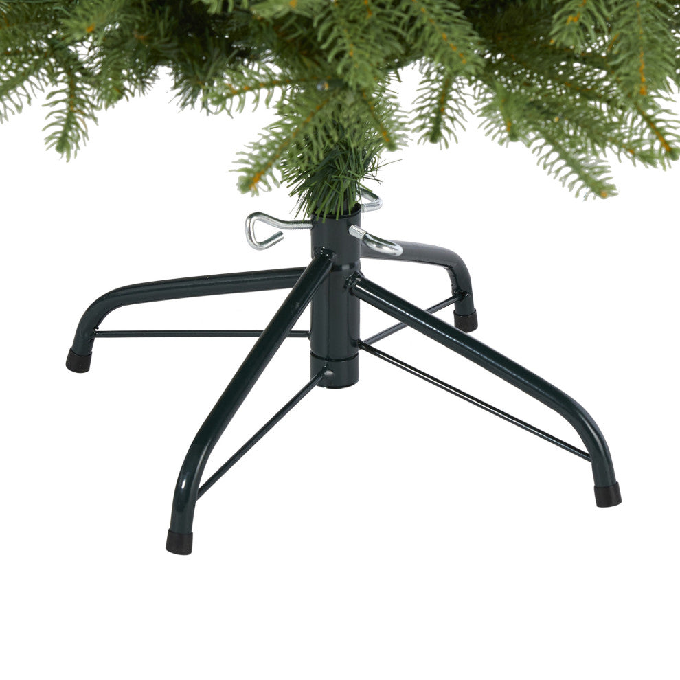 4' Vancouver Fir Natural Look Faux Xmas Tree W/Clear Lights & Bendable Branches