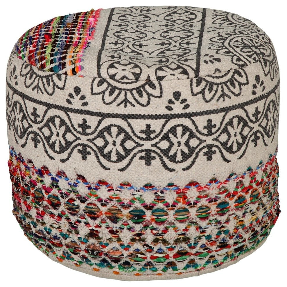 Recycled Neo-Bohemian Pouf