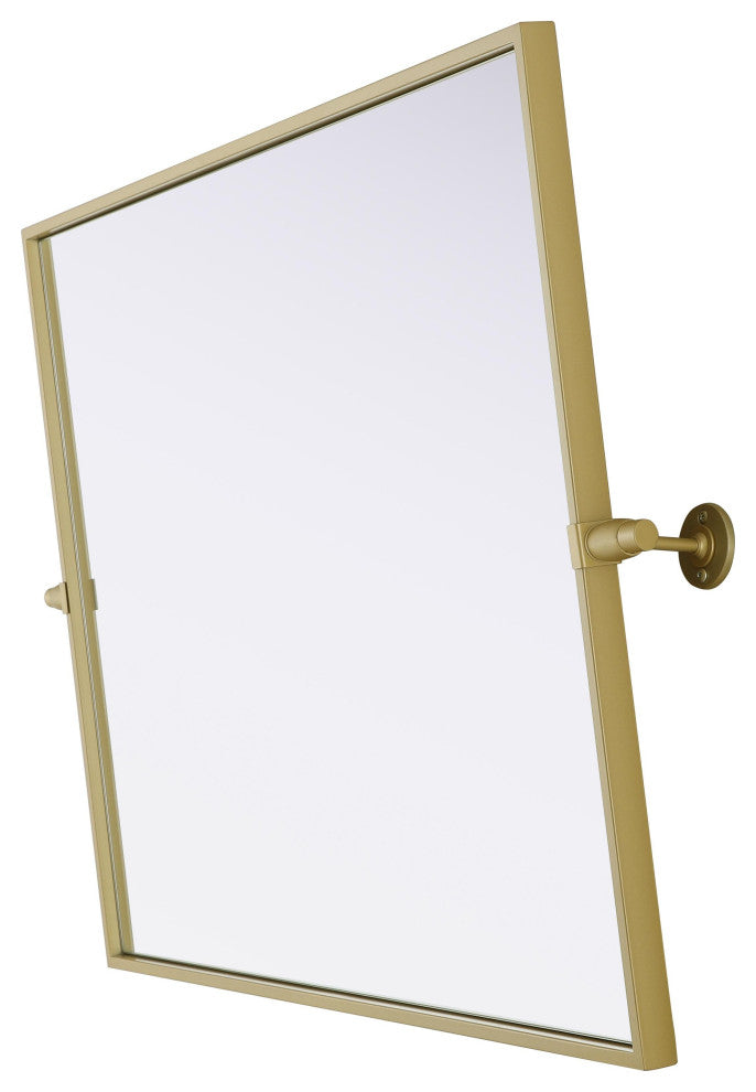 Home Living 24x30 Pivot Mirror, Brass