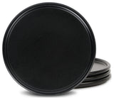 Stone Lain Eden Stoneware Dinner Plate Set of 4, Black