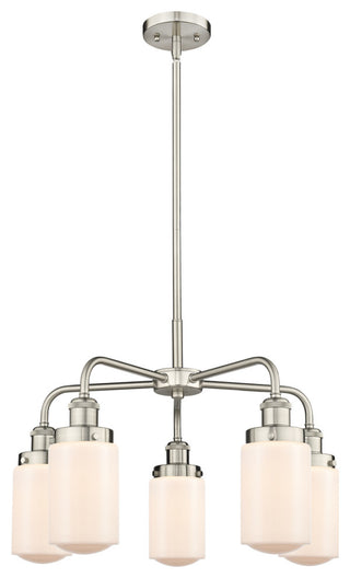 Innovations Dover 5 22.5" Chandelier Satin Nickel
