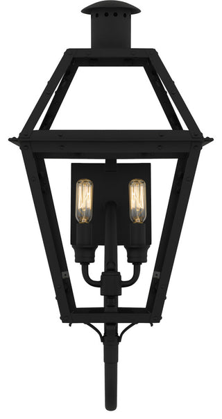 Quoizel RO8311 Rue De Royal 2 Light 24" Tall Outdoor Wall Sconce - Earth Black