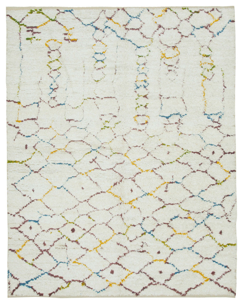 Rug N Carpet - Handmade Unique 7' 5'' x 9' 7'' Moroccan Area Rug