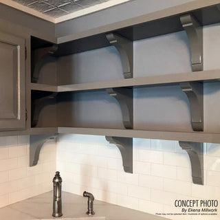 1 3/4"W x 4"D x 10"H Clarksville Bracket, Walnut