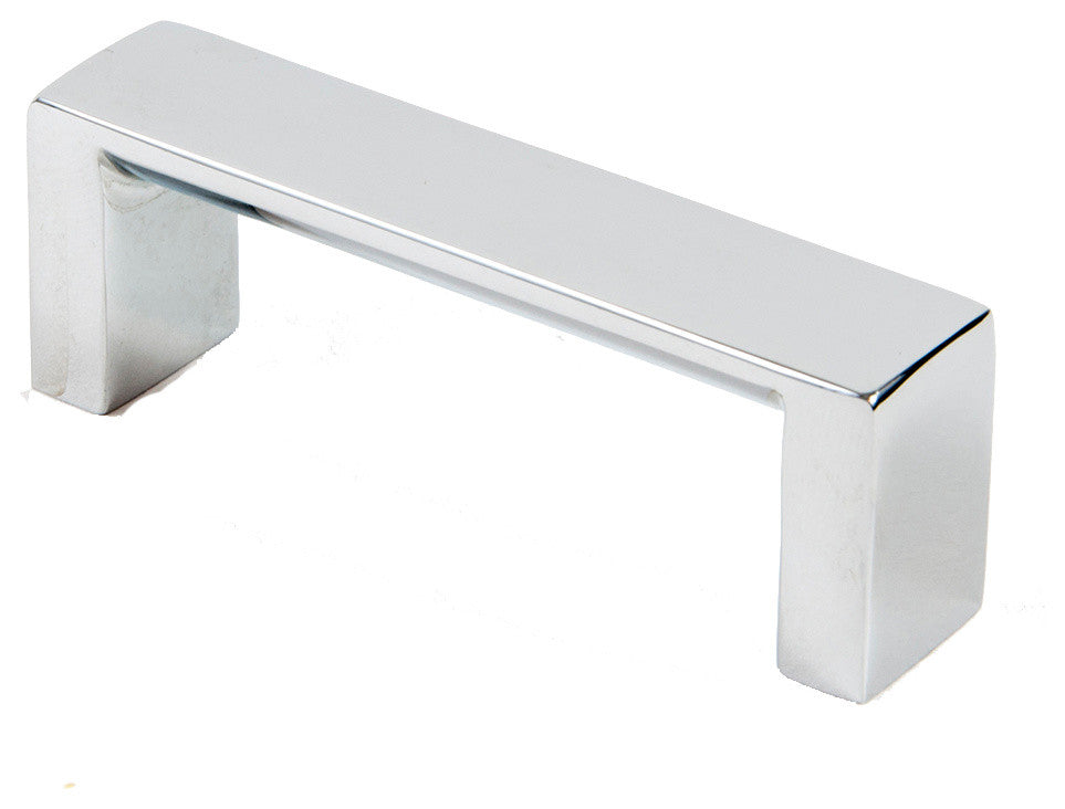 3" Modern Square Pull, Chrome