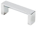 3" Modern Square Pull, Chrome