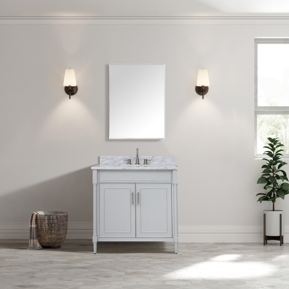 Avanity Bristol 36 in. Vanity Only in Light Gray