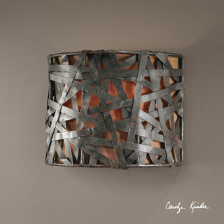 Uttermost Alita 1 Light Black Wall Sconce
