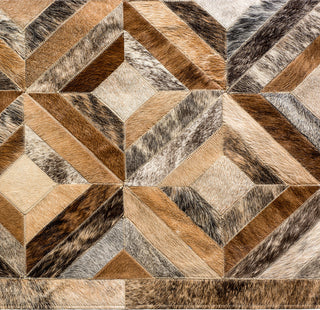 Cowhide Patchwork Rug, Pandora, Jasper, 12'x15'