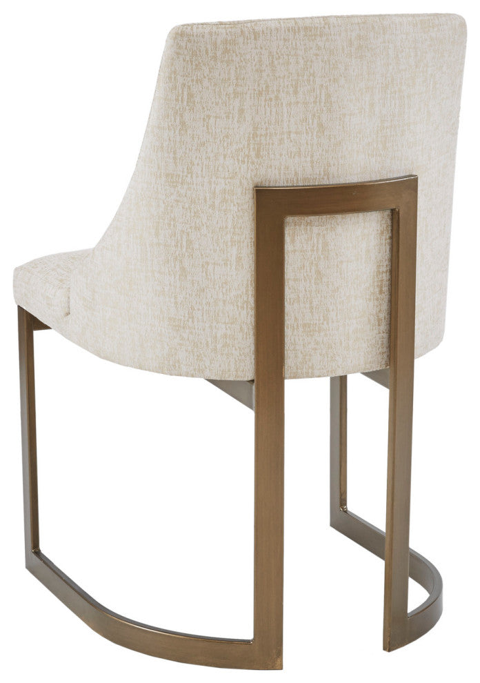 Madison Park Dining Chairs Transitional Modern Side Chairs, Set of 2, Cream, Dining Chair