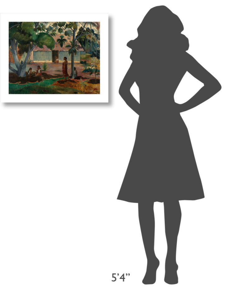 "The Large Tree, 1891" Digital Paper Print by Paul Gauguin, 24"x19"