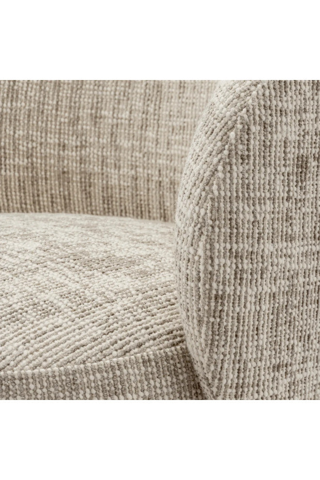 Beige Swivel Dining Chair, Eichholtz Greer