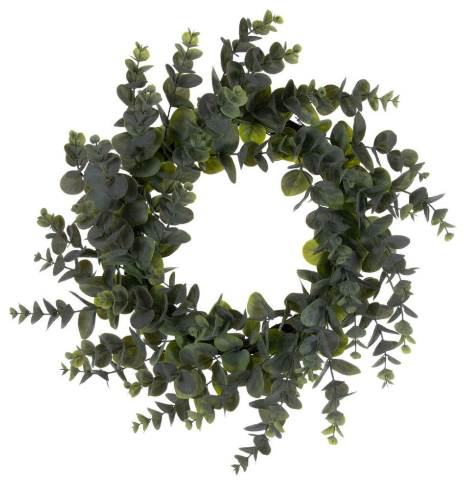 24" Green Spiral Eucalyptus Wreath