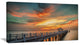 "Wooden Bridge Under Wonderful Sky" Sea Pier Wall Art, 32"x16"