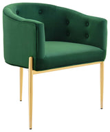 Savour Tufted Performance Velvet Accent Chairs - Set of 2-Emerald