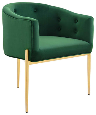Savour Tufted Performance Velvet Accent Chairs - Set of 2-Emerald
