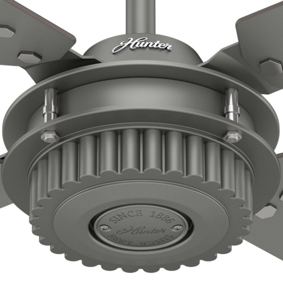 Hunter Fan Company 54" Chronicle Matte Silver Ceiling Fan With Wall Control