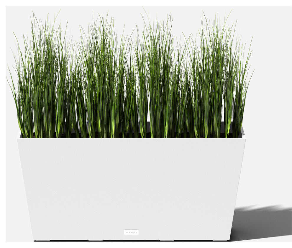 Midori Trough Planter, White, 31 Inch, 1 Pack