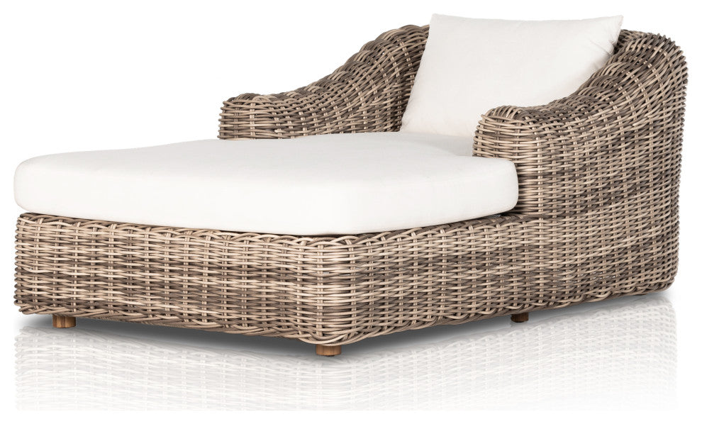 Messina Outdoor Chaise Lounge-Natural