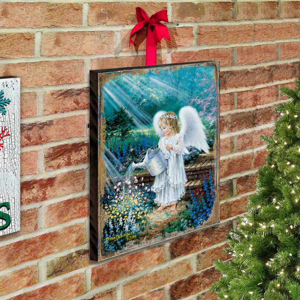 An Angels Gift Wooden Block, 36 X 24