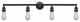 Bare Bulb 4 Light Bath Vanity Light, Matte Black, LED