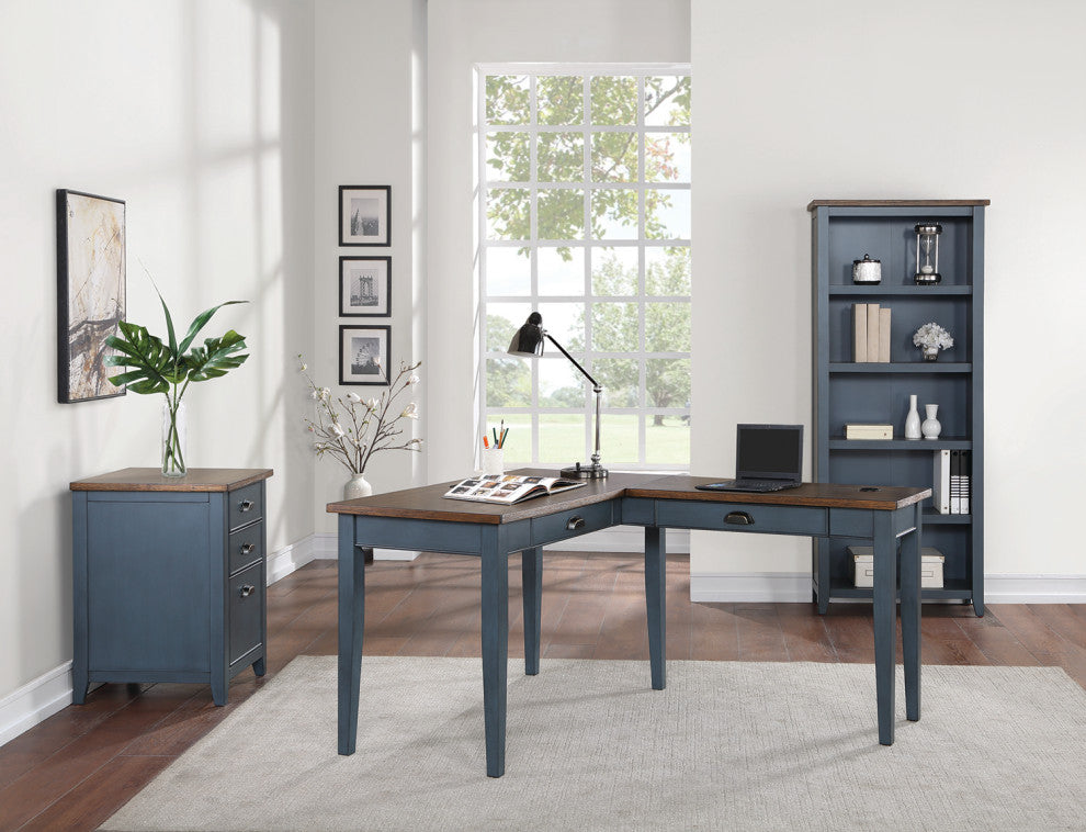 Farmhouse Three Drawer Wood File Cabinet S