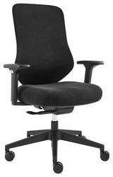 Jeppe Office Chair, Black Fabric and Black Base
