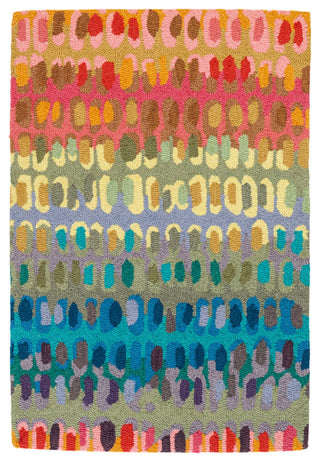 Dash & Albert Paint Chip Multi Hand Micro Hooked Wool Rug, Multi, 2' x 3'