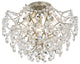 Jamie 3-Light Crystal Flush Mount, Champagne Finish