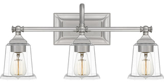 Nicholas 3-Light Bath Vanity, Brushed Nickel