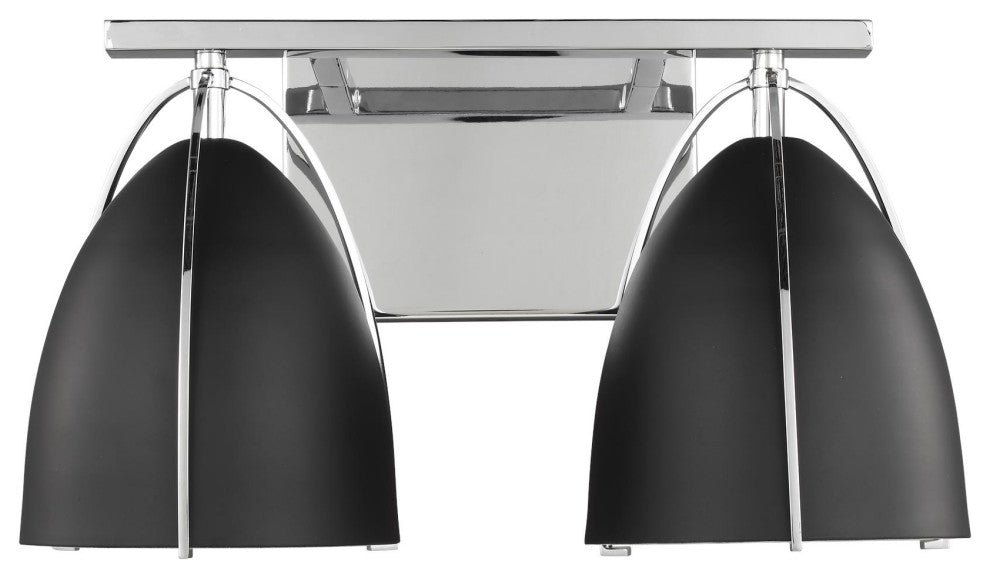 Norman Two Light Wall / Bath, Chrome