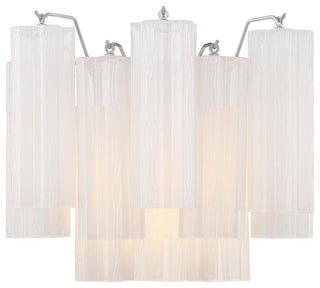 CRYSTORAMA Addis 2 Light Polished Chrome Wall Mount