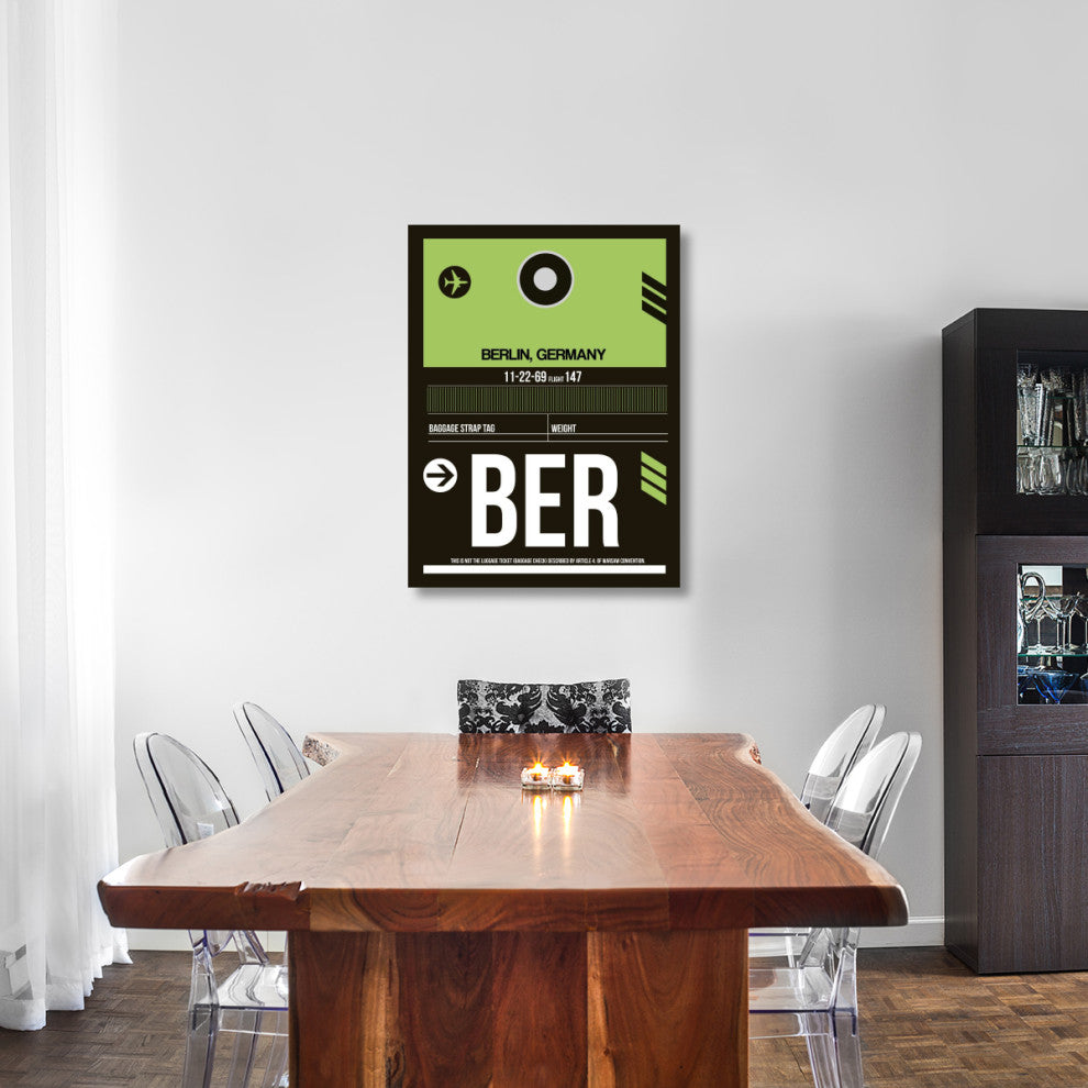 "BER Berlin Luggage Tag 2" Fine Art Print