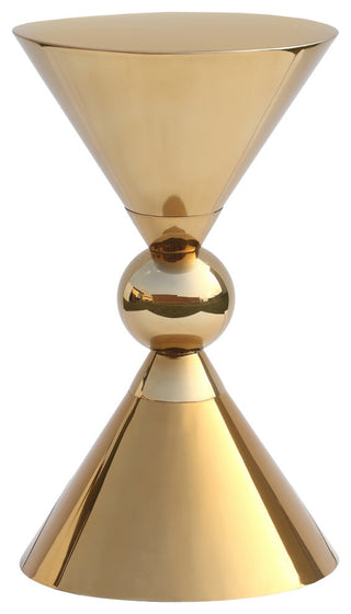 Malia Iron End Table, Gold