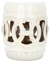 Safavieh Double Coin Garden Stool, Cream