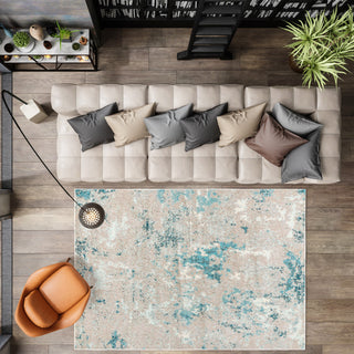 Contemporary POP Modern Abstract Vintage Area Rug, 5 X 8