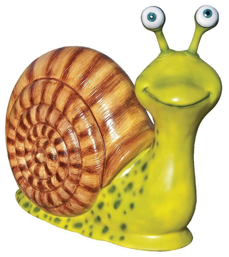 Large Tropical Home Garden Snail Pool Side Statue