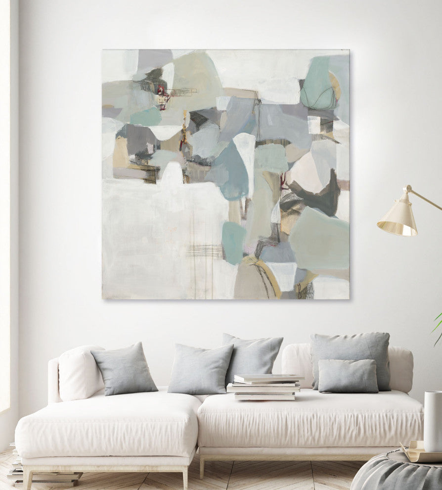 Glacier - 54 x 54 by Terri Burris