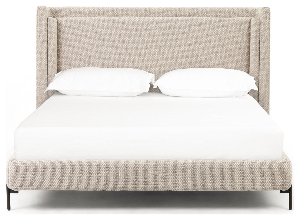 Dobson Bed-Perin Oatmeal-Queen