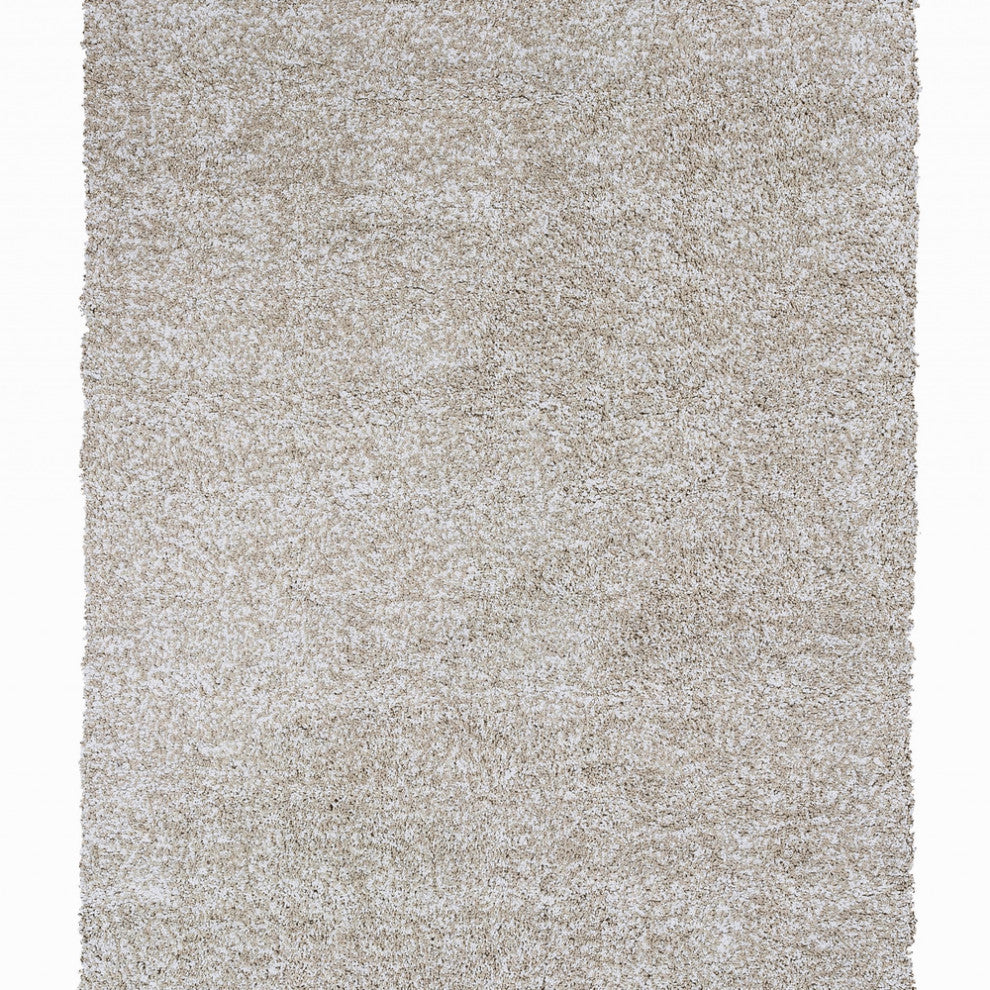 5' X 7' Ivory Heather Plain Indoor Area Rug