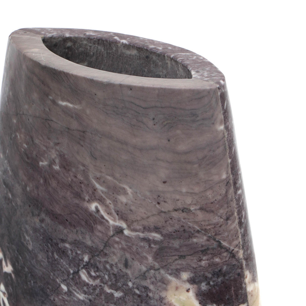 Samma Gray Marble Vase, Large