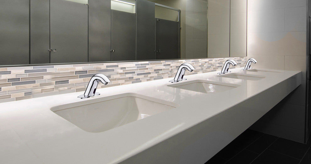 Fontana Conto Commercial Chrome Automatic Motion Sensor Bathroom Faucet