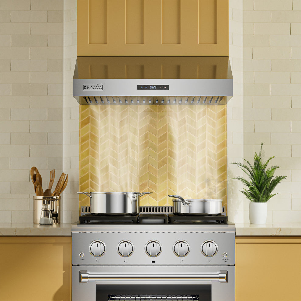 30 in. Kitchen 400 CFM Ducted Under Cabinet Range Hood With Aluminum Motor