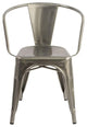 Set of 2-Stackable Chic Xavier Pauchard Tolix A Dining Armchair- Gunmetal