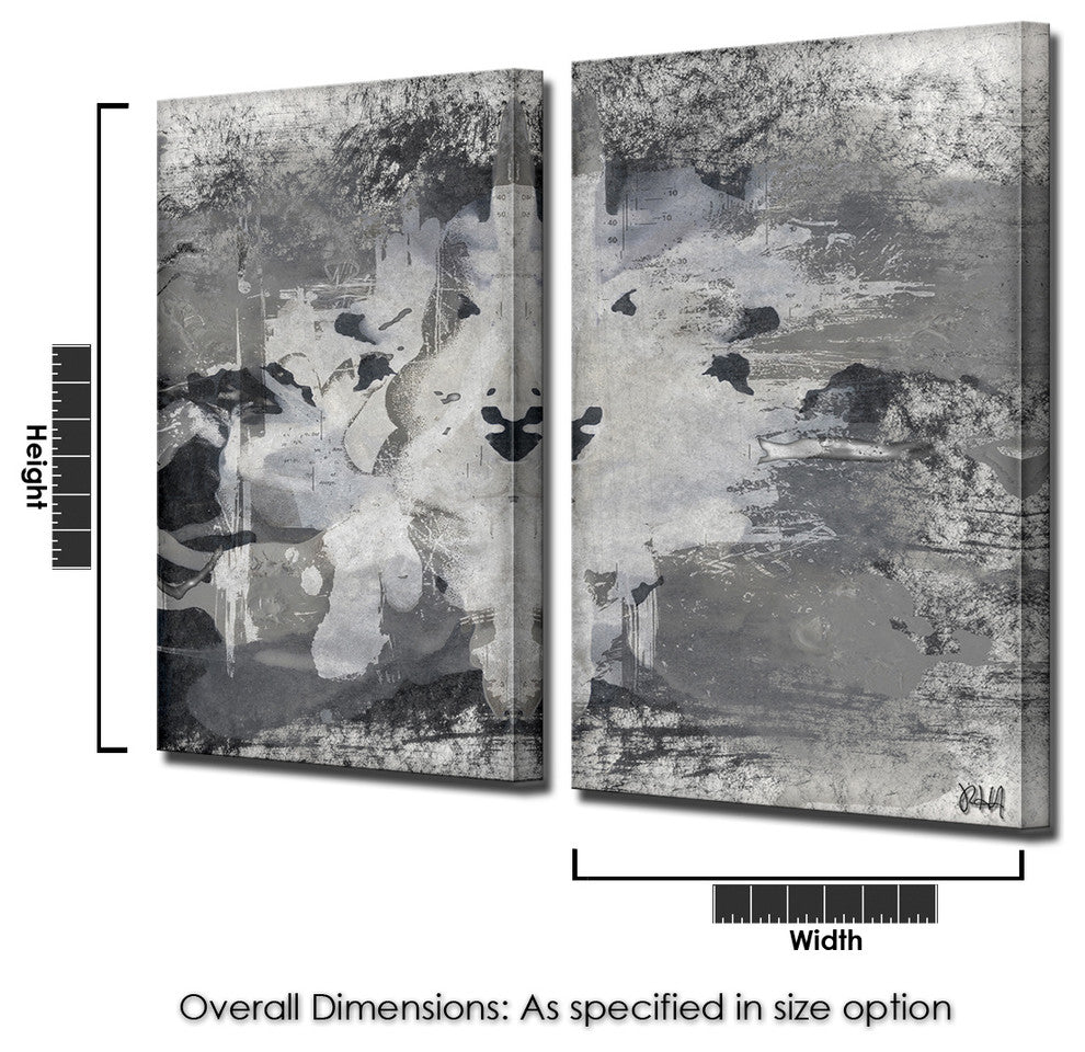 INKD XII Canvas Art, 2-Piece Set, 24"x12"