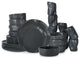 Stone by Mercer Project ATIK Stoneware 32 Piece Dinnerware Set, Black Speckled